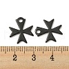 Ion Plating(IP) 304 Stainless Steel Charms STAS-C043-49B-3