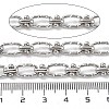 Tarnish Resistant 304 Stainless Steel Textured Oval & Knot Link Chains CHS-B005-02P-2