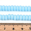 Opaque Spray Painted Glass Beads GLAA-ZX008-6mm-18J-4
