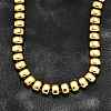 304 Stainless Steel Rectangle Link Chain Neklaces for Women NJEW-R024-01G-2