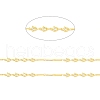 Rack Plating Brass Star & Oval Link Chains CHC-C025-10G-2