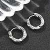 Brass Hoop Earrings EJEW-D320-23P-3