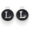 Platinum Plated Alloy Charms X-ENAM-S118-02L-P-1