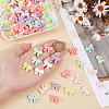 SOFPLATE 200pcs Opaque Acrylic Beads MACR-SP0001-45-3