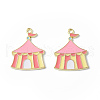 Circus Theme Alloy Enamel Pendants ENAM-P246-02C-2