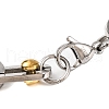 201 Stainless Steel Oval Link Chain Bracelets BJEW-B078-117B-3
