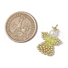 Glass Seed Beaded Angel Pendants PALLOY-MZ00652-06-2