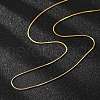 304 Stainless Steel Snake Chains Necklaces NJEW-O058-24G-3