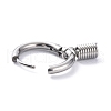 Non-Tarnish 304 Stainless Steel Hoop Earrings STAS-B030-03C-2