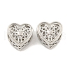 Valentine's Day Rack Plating Alloy European Beads FIND-B034-24P-1