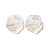UV Plating Rainbow Iridescent Acrylic Beads PACR-M001-08B-2