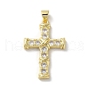 Brass Micro Pave Cubic Zirconia Pendants KK-A212-07D-G-1