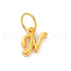925 Sterling Silver Letter Charms with Jump Rings STER-R008-01G-N-1