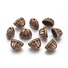 Tibetan Style Alloy Bead Cones TIBE-976-R-FF-1