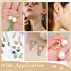 Unicraftale 40Pcs Brass Huggie Hoop Earring Findings KK-UN0002-42-6