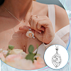 6Pcs Crystal Cage Holder Necklace NJEW-AB00035-6