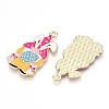 Alloy Enamel Pendants ENAM-T022-01C-2