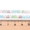 Electroplate Glass Beads Strands GLAA-T023-B16-02-4
