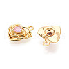 Brass Micro Pave Cubic Zirconia Charms KK-N263-58G-2