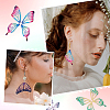 DIY Filigree Butterfly Wing Dangle Earring Making Kit DIY-TA0005-02-9