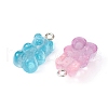 20Pcs 2 Colors Resin Pendants RESI-YW0001-46-1