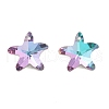 Electroplate Glass Pendants GLAA-A008-03-2