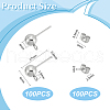 Unicraftale 304 Stainless Steel Stud Earring Findings STAS-UN0060-01B-3