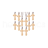 Wood Cross Pendant Decorations WOOD-WH0034-55B-7