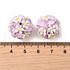 Handmade Polymer Clay Rhinestone Beads FIND-NH0001-15F-3