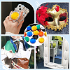 Olycraft 30Pcs 6 Colors Flat Back Acrylic Rhinestone Cabochons OACR-OC0001-16B-6