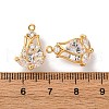 Brass Micro Pave Cubic Zirconia Pendants KK-K382-46G-3