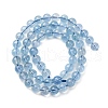 Natural Aquamarine Beads Strands G-P342-10-7mm-A-4