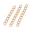 Ion Plating(IP) 304 Stainless Steel Curb Chains Extender STAS-WH0032-02B-G-1