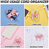 Gorgecraft 10Pcs PU Leather and Iron Design Cartoon Cable Protector DIY-GF0010-43B-5