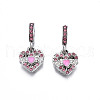Rack Plating Alloy Enamel European Dangle Charms MPDL-N039-215-1
