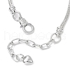 Alloy Snake Chain Charms Bracelets BJEW-JB11448-03-4