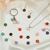 SUPERFINDINGS 9 Sets 9 Colors Zinc Alloy Charms ENAM-FH0001-79-5