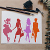 Large Plastic Reusable Drawing Painting Stencils Templates DIY-WH0202-482-7