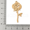 304 Stainless Steel Pendants STAS-V016-07G-3