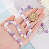 GOMAKERER 1 Strand Natural Aquamarine & Rose Quartz & Amethyst Beads Strands G-GO0001-52-5
