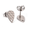 Non-Tarnish 304 Stainless Steel Stud Earring Findings STAS-O119-30P-2