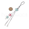 Bowknot Star Acrylic Pendant Decorations HJEW-JM02074-3