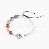 Adjustable Nylon Cord Braided Bead Bracelets BJEW-F346-B11-1