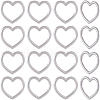 SUNNYCLUE 16Pcs Alloy Linking Rings FIND-SC0009-90-1