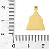 304 Stainless Steel Pendants STAS-F315-05G-3