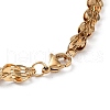 304 Stainless Steel Chain Necklaces NJEW-Q335-10G-3
