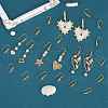 10 Pairs Brass Micro Pave Clear Cubic Zirconia Earring Hooks ZIRC-SZ0005-20-5