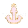 Light Gold Plated Alloy Enamel Charms ENAM-M219-07KCG-03-1