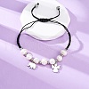 Adjustable Nylon Cord Braided Beaded Bracelets BJEW-A036-01P-2