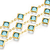 Brass Rhombus Link Chains CHC-N023-08D-G-1